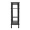 Hello Honey Tiered Shelf with Beveled Shelves and Doweled Legs, Black